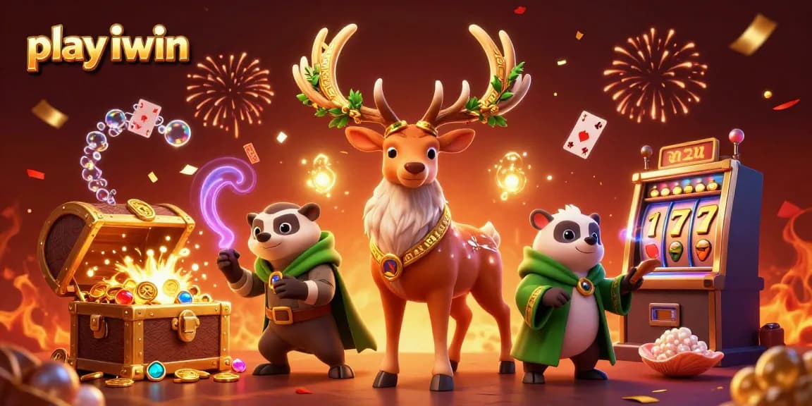 Play iwin to win big with an immersive casino experience featuring vibrant 3D characters and dynamic elements.