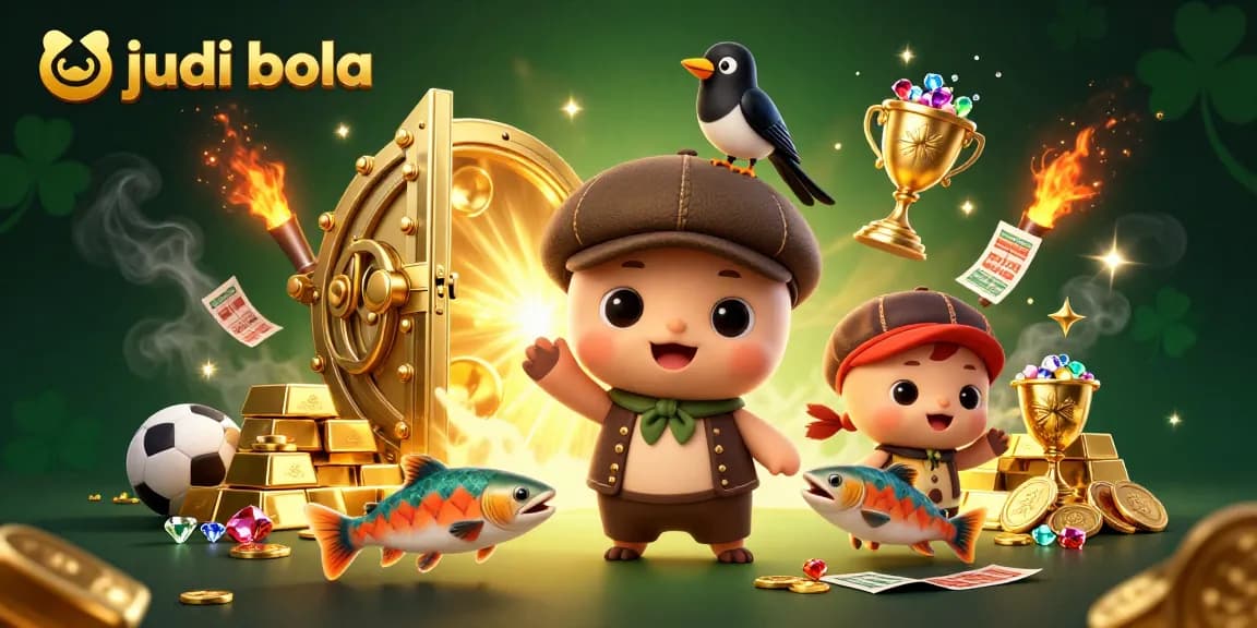 Engage in judi bola with thrilling sports action and shiny treasures in this vibrant scene.