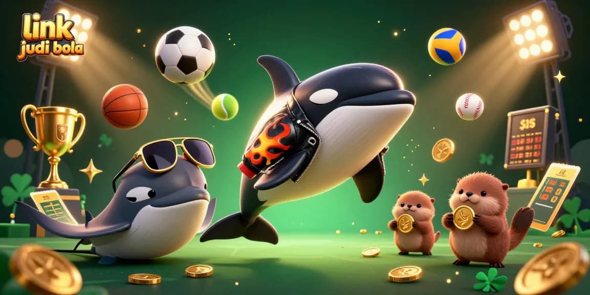 Engage in link judi bola with thrilling sports betting action featuring dynamic characters and vibrant elements.