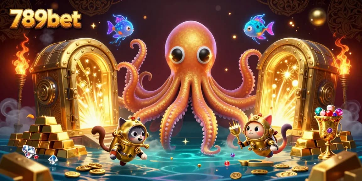 Immerse into the gaming excitement with 789bet's dazzling treasure ocean scene.
