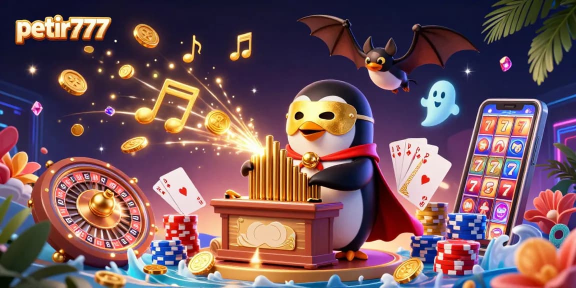 Play exciting games at petir777 while winning golden coins and coins cascading around.