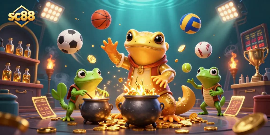 Experience exhilarating gaming action with SC88 as a giant alchemist conjures gold coins!