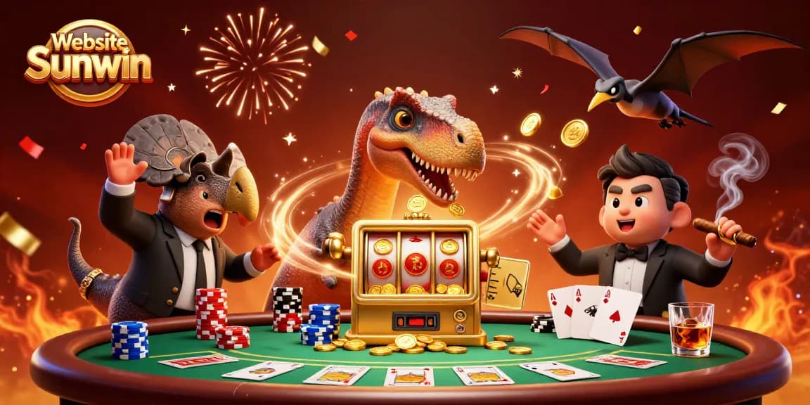 Experience thrilling wins at Website Sunwin as pachycephalosaurus hits a jackpot, with vibrant casino action.