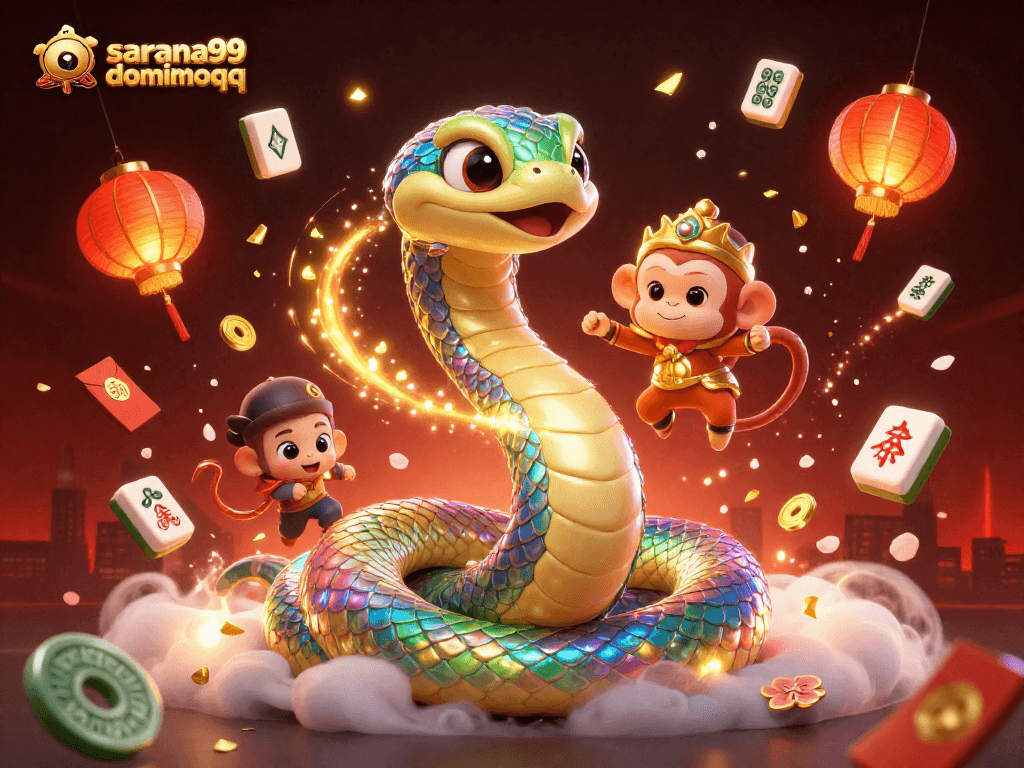 Experience thrilling gameplay with sarana99 dominoqq in this vibrant casino scene.