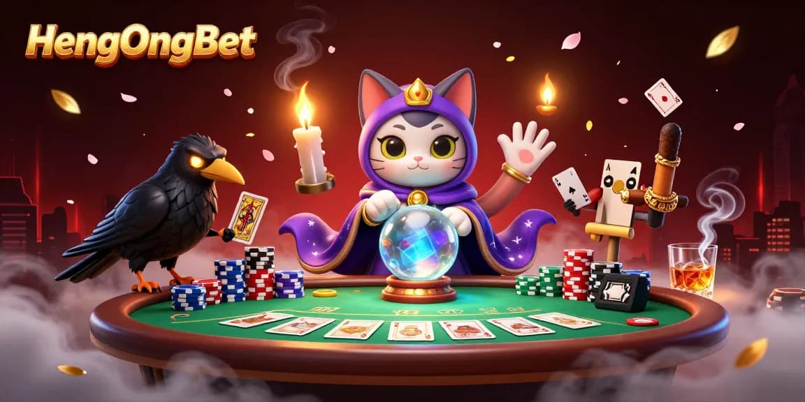 Experience thrilling gameplay at HengOngBet with vibrant casino scenes and dynamic characters.