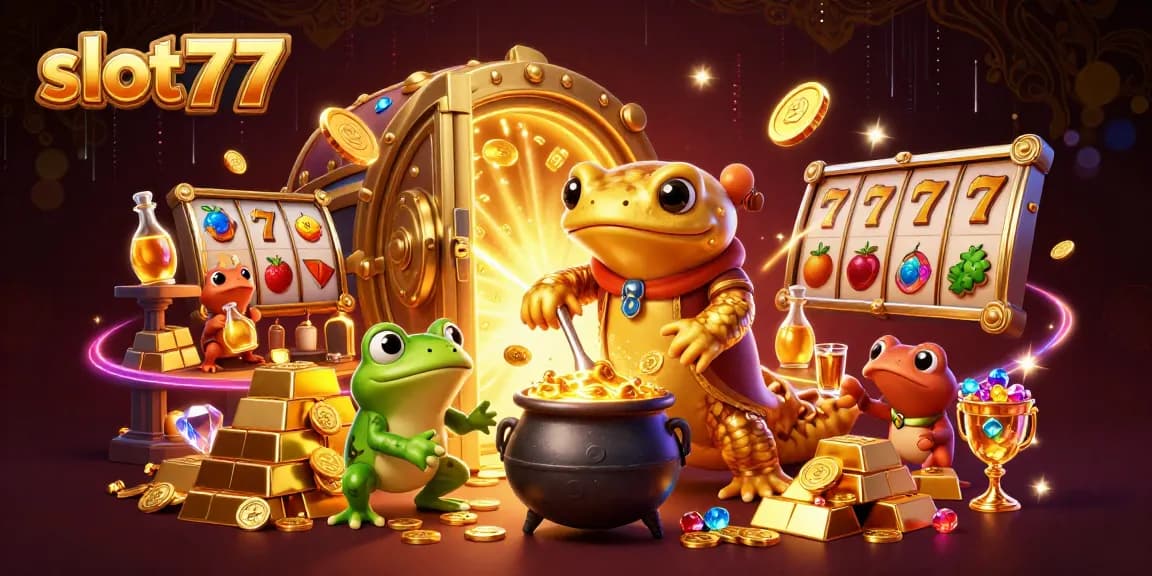 Slot777 menarik pemain dengan alkemis beruang emas yang mengubah logam menjadi koin.