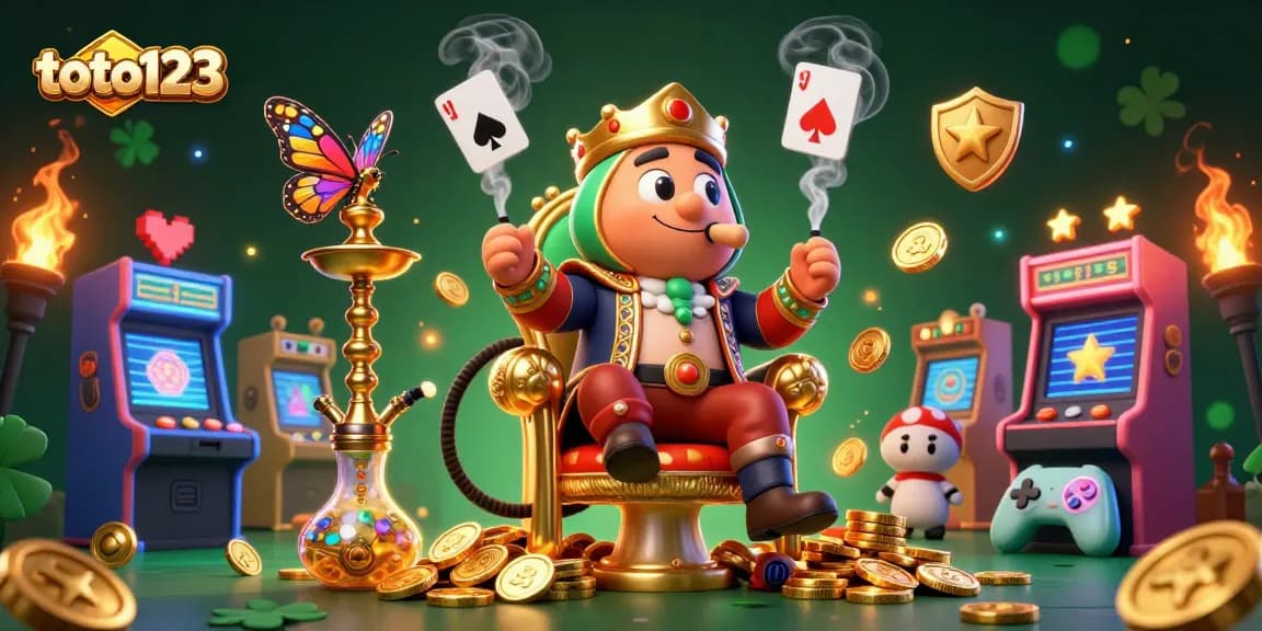 Toto123 players enjoy a vibrant 3D gaming experience with engaging casino elements and characters.