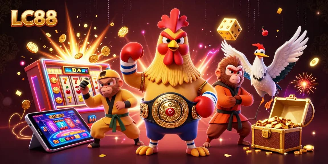Win big at LC88 with exciting games and vibrant characters filling the scene.