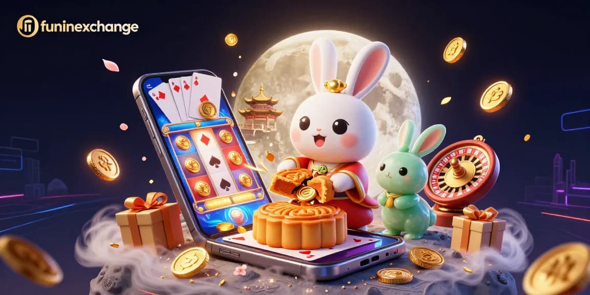 Experience the exciting thrill of funinexchange with a vibrant 3D illustration of gaming elements and characters.