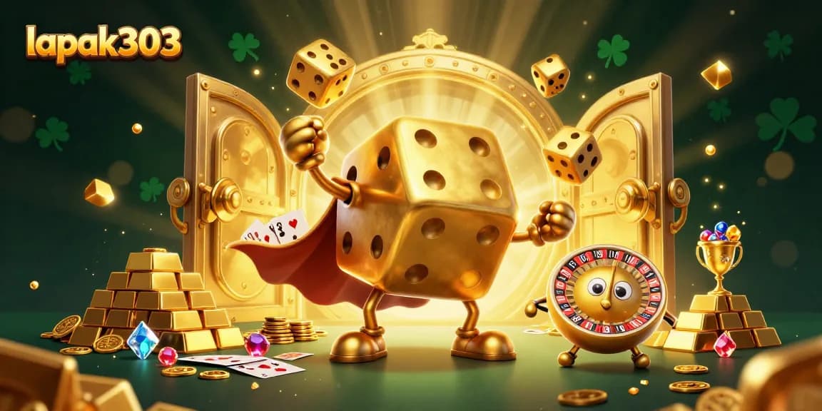 Experience thrilling gameplay with lapak303, where a golden dice golem juggles and wins big!