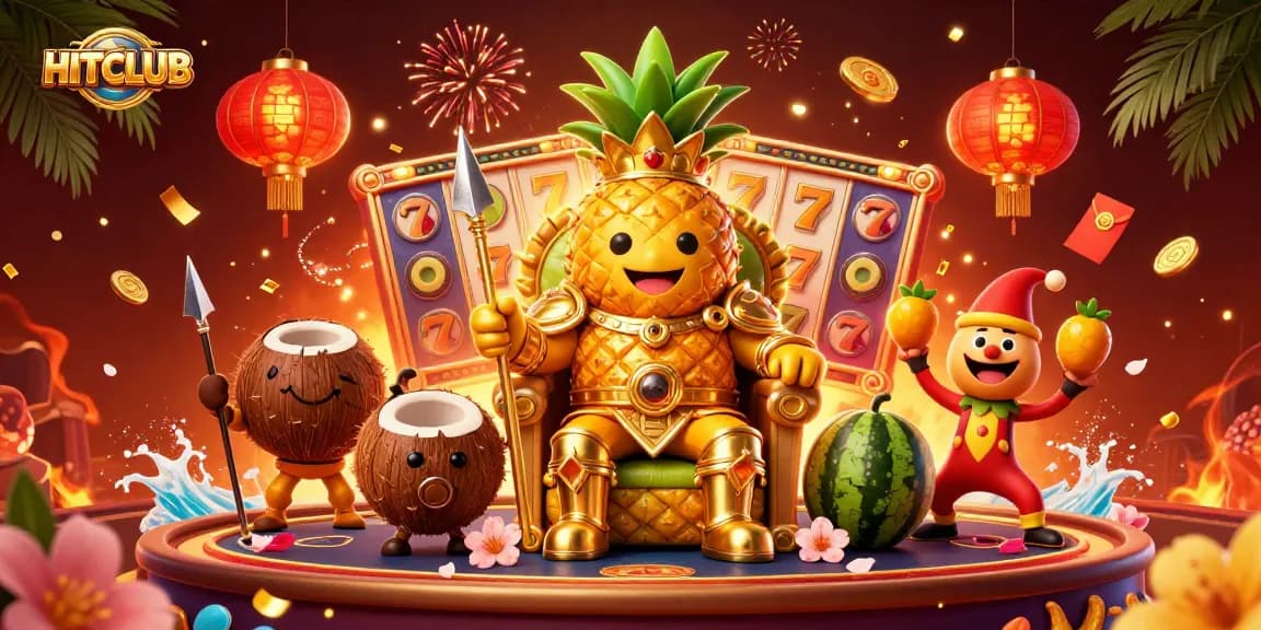Experience the vibrant HITCLUB casino with dynamic scenes of rich illustrations and thrilling gambling action.