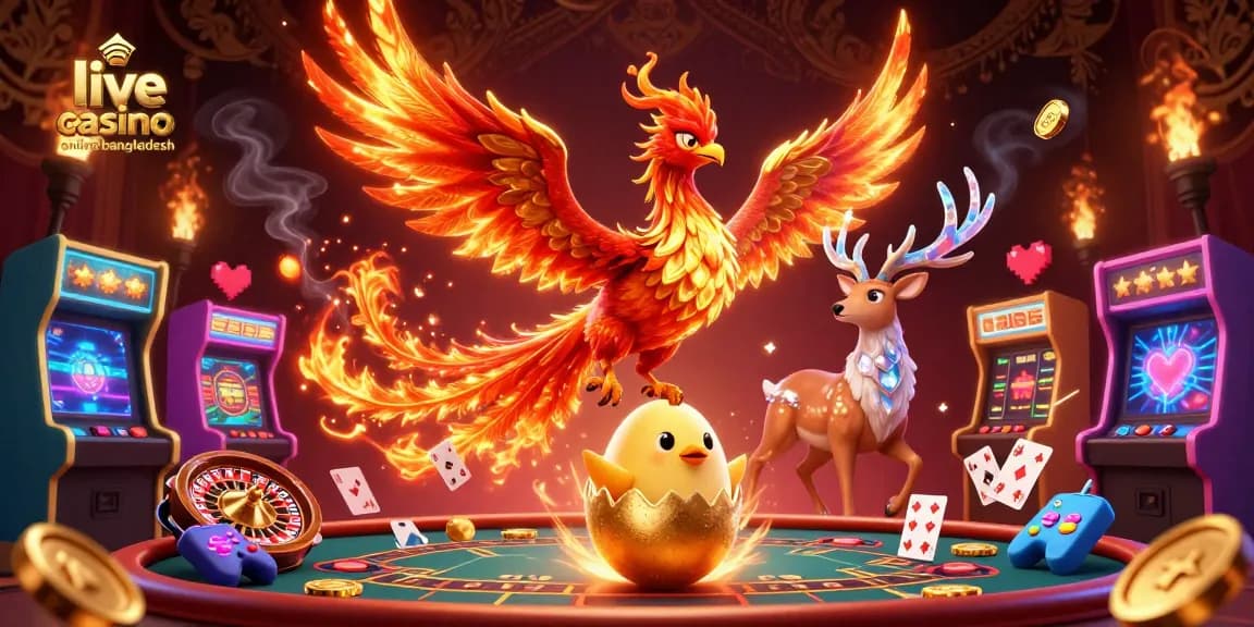 Experience thrilling gameplay at live casino online bangladesh with immersive 3D characters and vibrant game elements.
