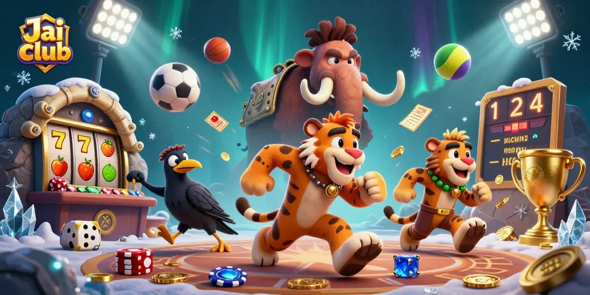 Engage in thrilling slots with Jai club as caveman duo runs a prehistoric casino adventure.
