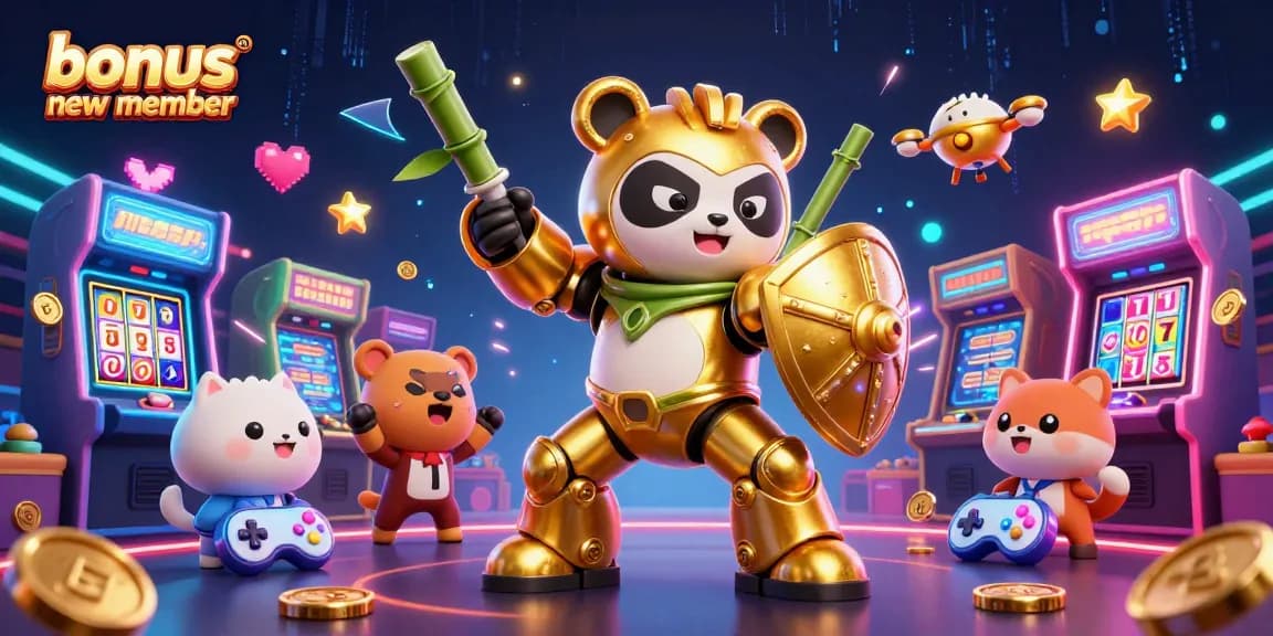 Engage with exciting slot gaming using the bonus new member offers at Olympus1000 in a vibrant 3D casino scene.