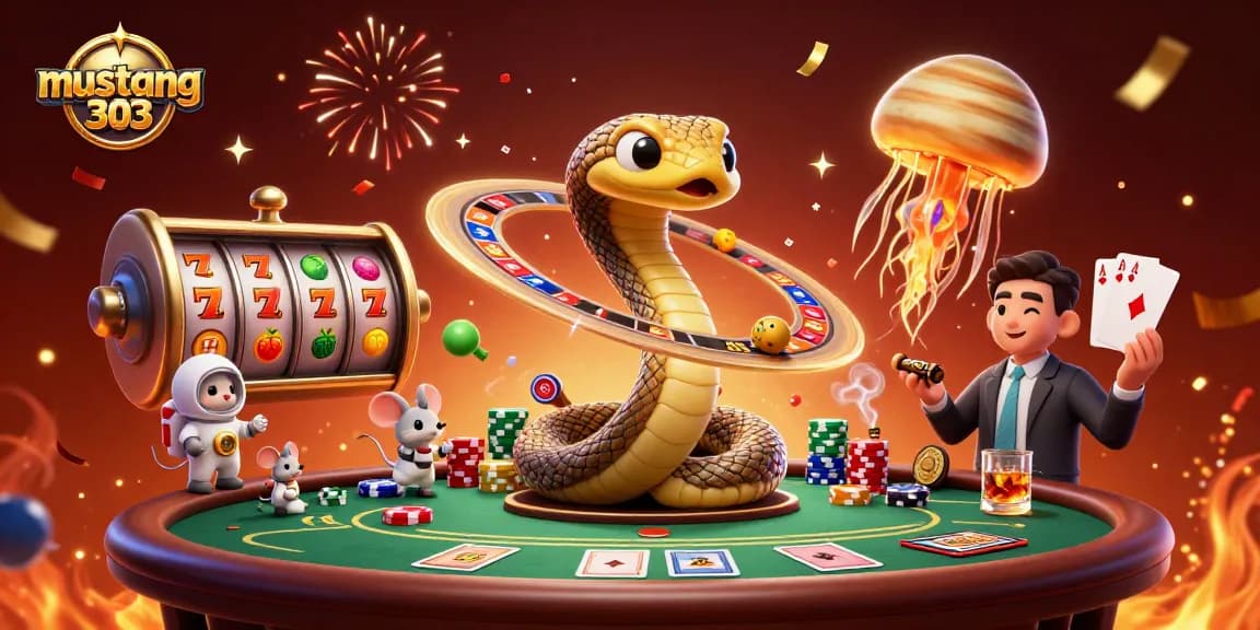 Experience the excitement of mustang303 with vibrant slot reels, bets, and cosmic characters.