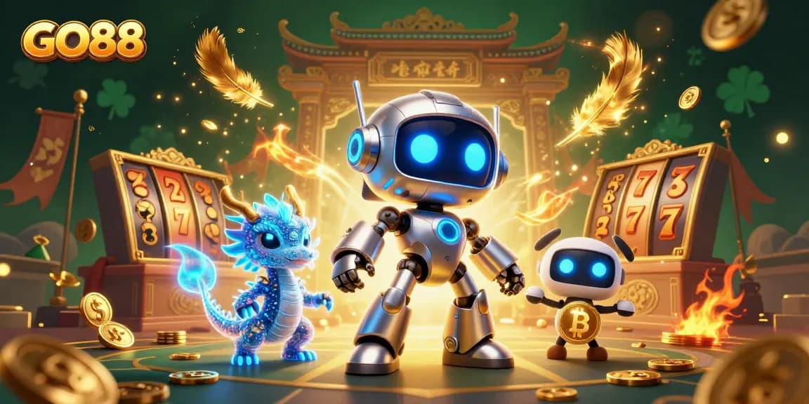 Engage with GO88's immersive 3D casino atmosphere filled with slots, jackpots, and excitement.