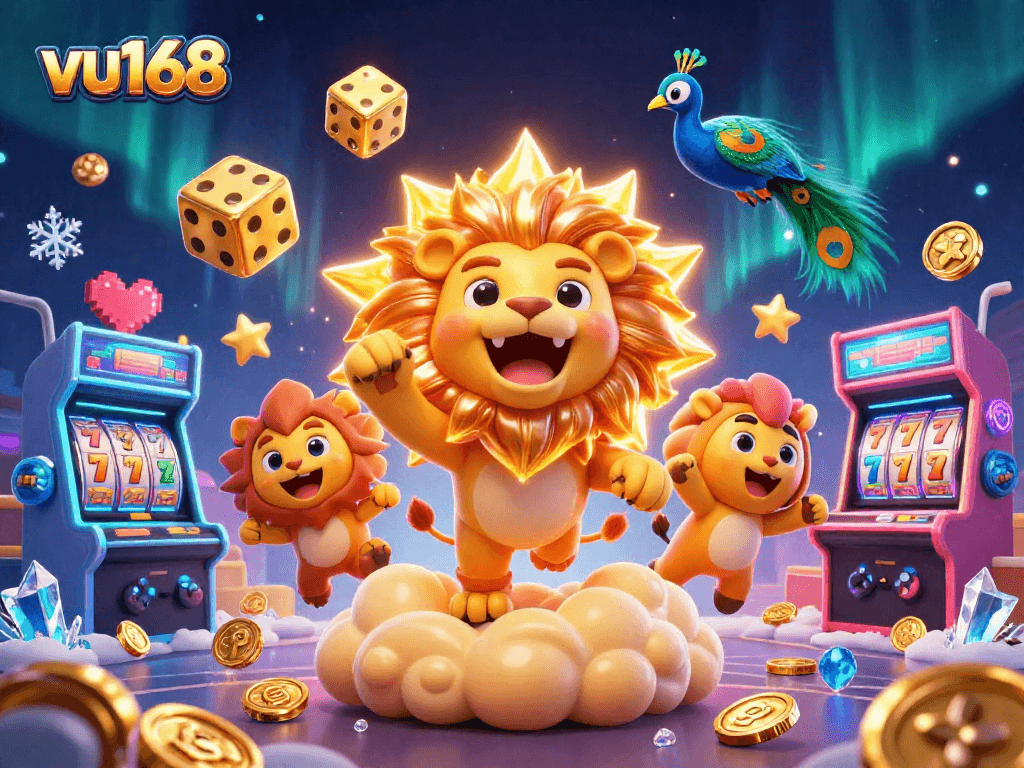 Experience thrilling gameplay at vu168 with vibrant casino elements and dynamic characters.