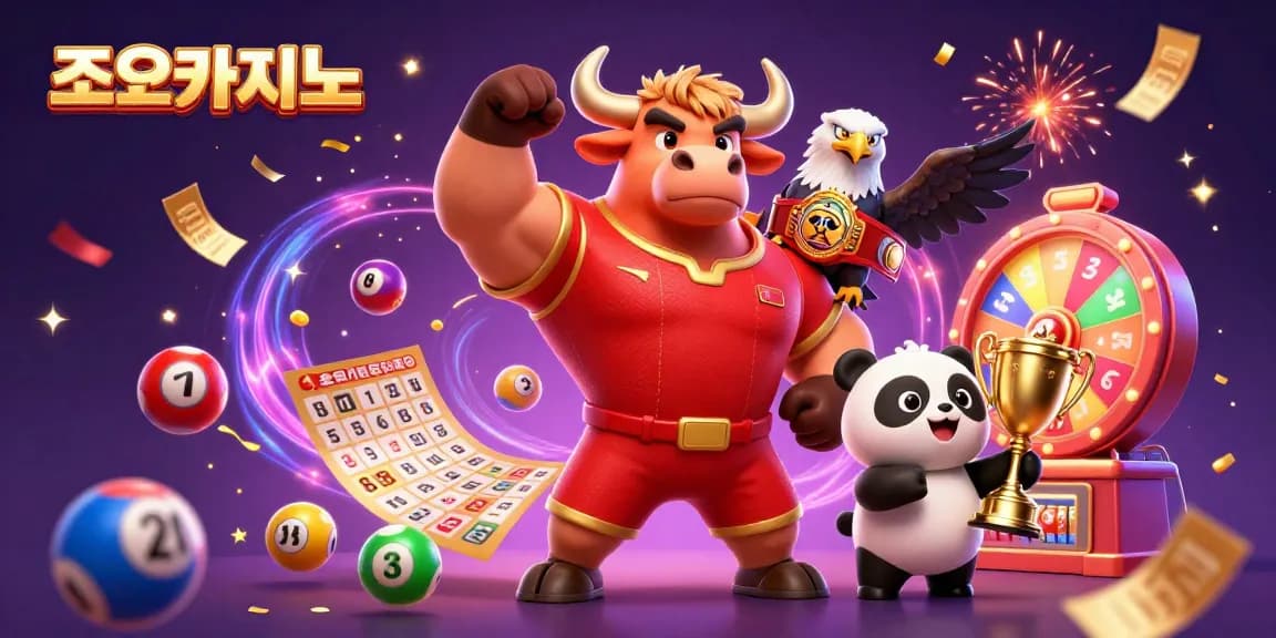 Experience the excitement of 조이카지노 with a vibrant scene showcasing a joyful casino atmosphere full of dynamic gaming elements.