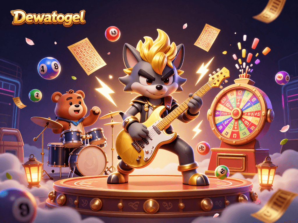 Memenangkan permainan di Dewatogel dengan keberuntungan melalui bola lotere yang berwarna-warni dan kartu bingo