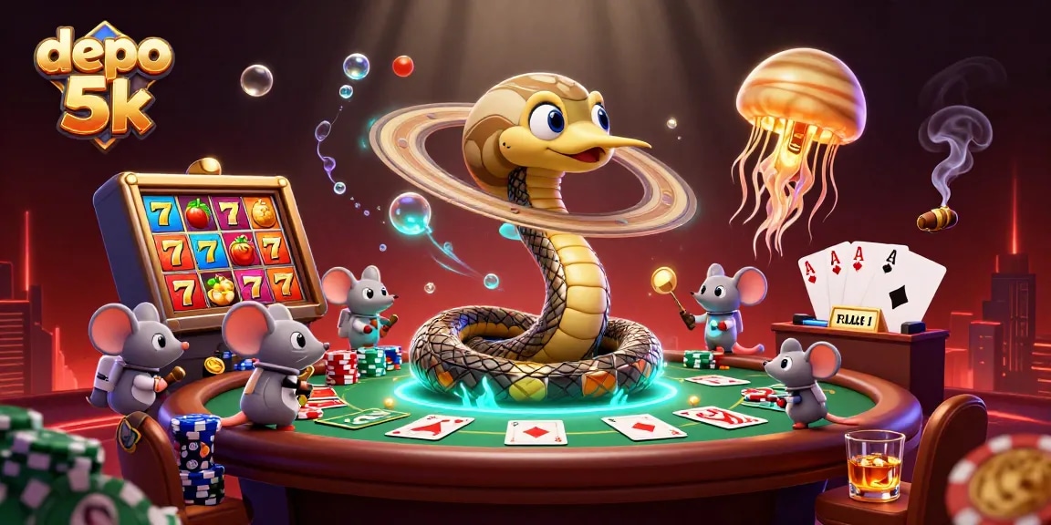 Menyaksikan permainan slot gacor di depo 5k dengan simbol keberuntungan dan pembayaran berlimpah.