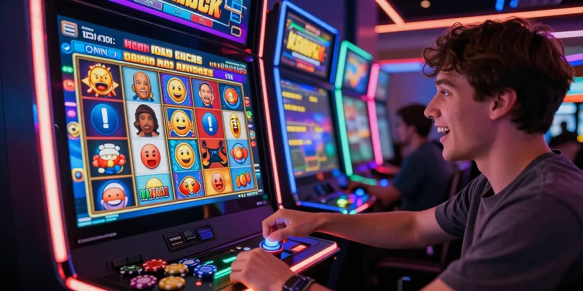 สมัครfun88 player enjoying vibrant slot machine experience in an engaging online casino environment.