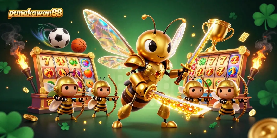 Punakawan88 immersive online gambling experience with vibrant slot reels and dynamic characters.