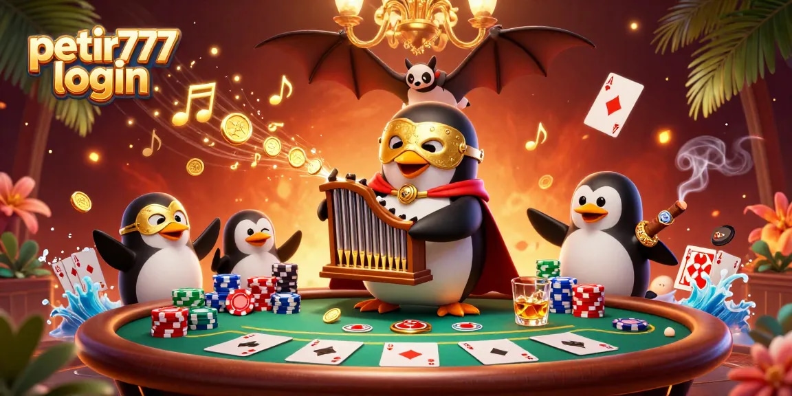 Experience thrilling gameplay with petir777 login through our engaging 3D illustration featuring a casino scene.