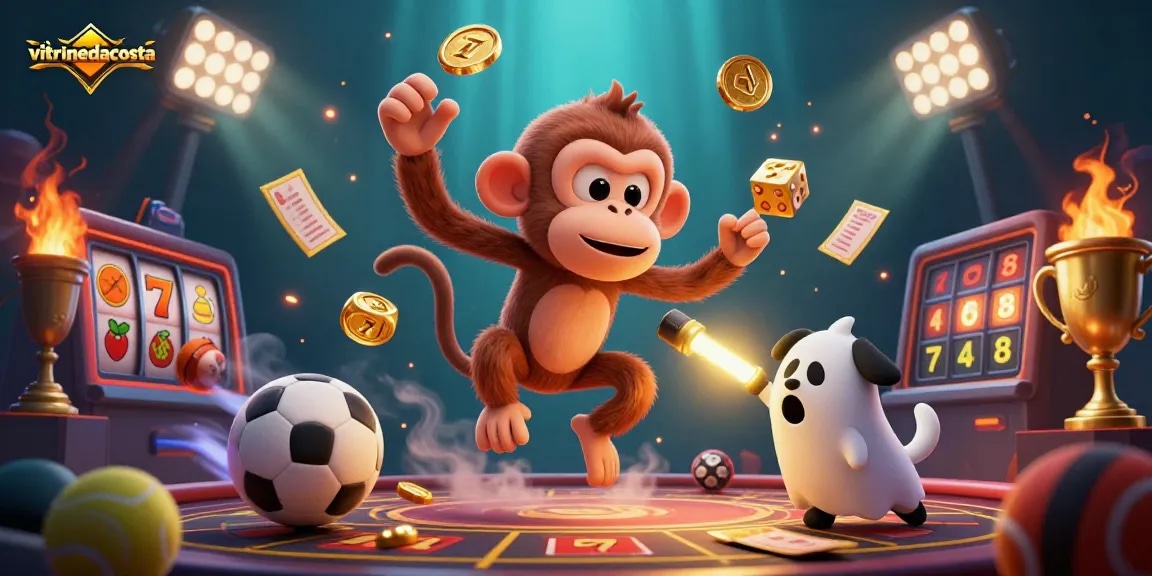 Experience exhilarating wins with vitrinedacosta in this vibrant casino scene featuring dynamic slot games.