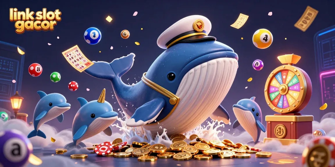 Engage with the colorful gaming world of link slot gacor featuring playful sea characters and dynamic lottery elements.