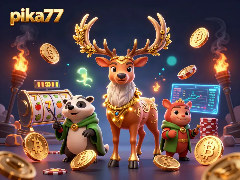 Engage with exciting gameplay on pika77 featuring rich visuals of slot games and mystical creatures.