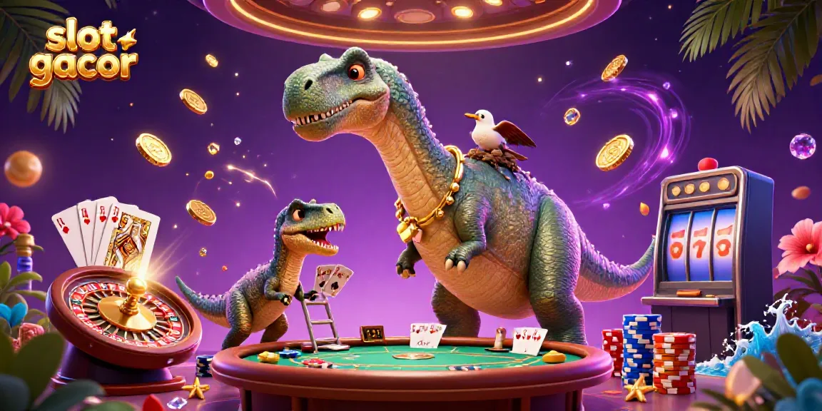 Experience thrilling gameplay in this vibrant slot gacor casino scene with dynamic characters and rich visuals.