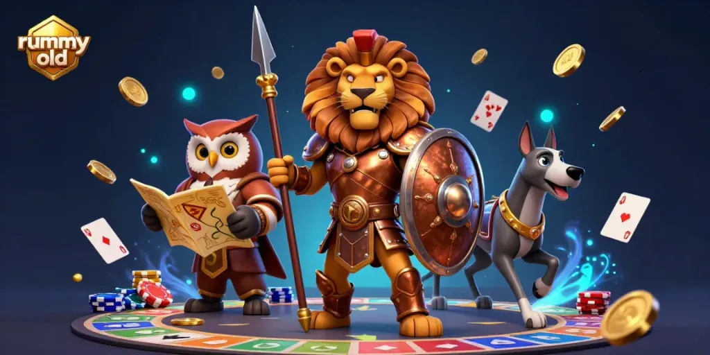 Experience thrilling rummy old gameplay with dynamic characters and vibrant casino elements.