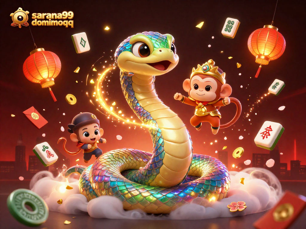 Experience thrilling gameplay with sarana99 dominoqq in this vibrant casino scene.