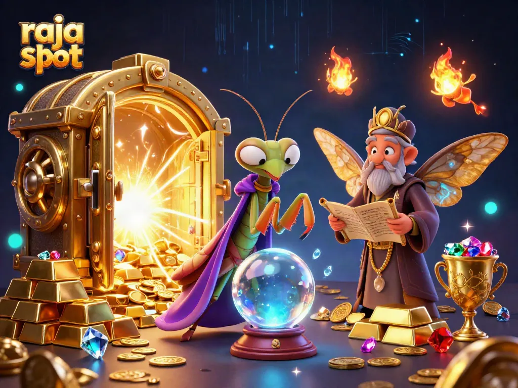 Menangkan jackpot besar di raja slot dengan simbol keberuntungan dan harta yang melimpah.