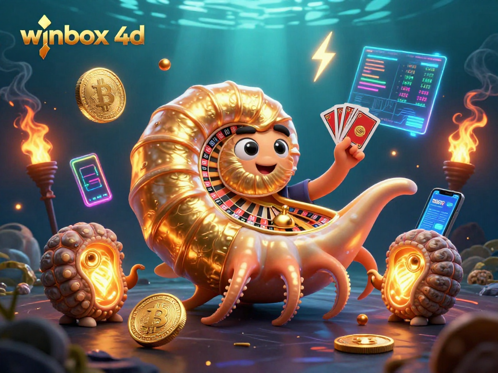 Engage with winbox 4d's immersive casino experience featuring a nautilus roulette wheel.