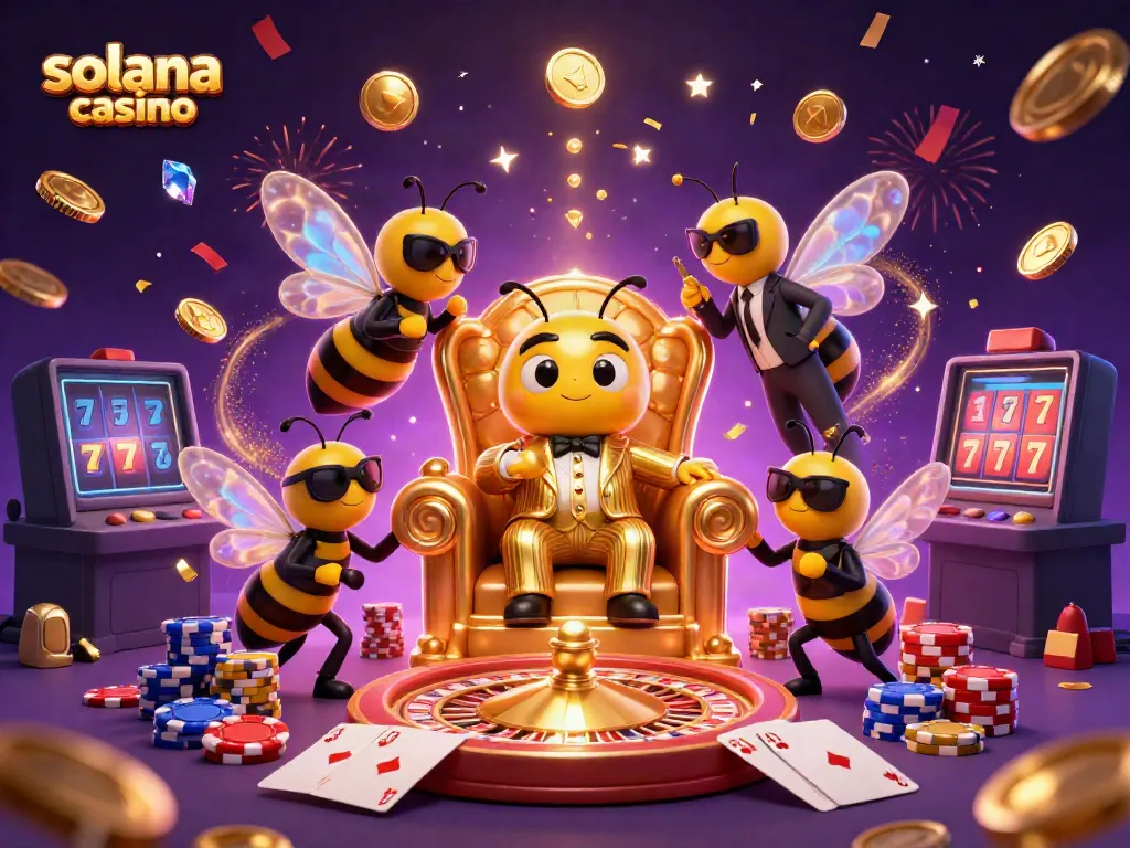 Enjoy immersive gaming at solana casino with vibrant casino elements and characters.