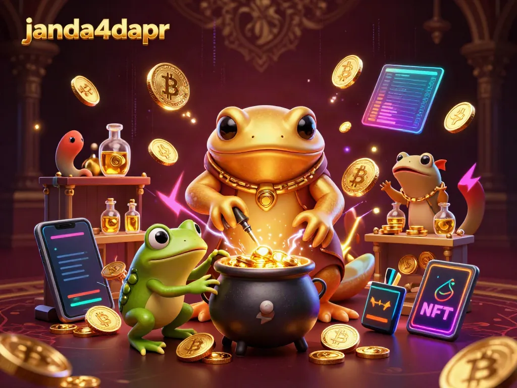 Permainan digital janda4dapr dengan alchemist 3D dan elemen kripto yang menarik
