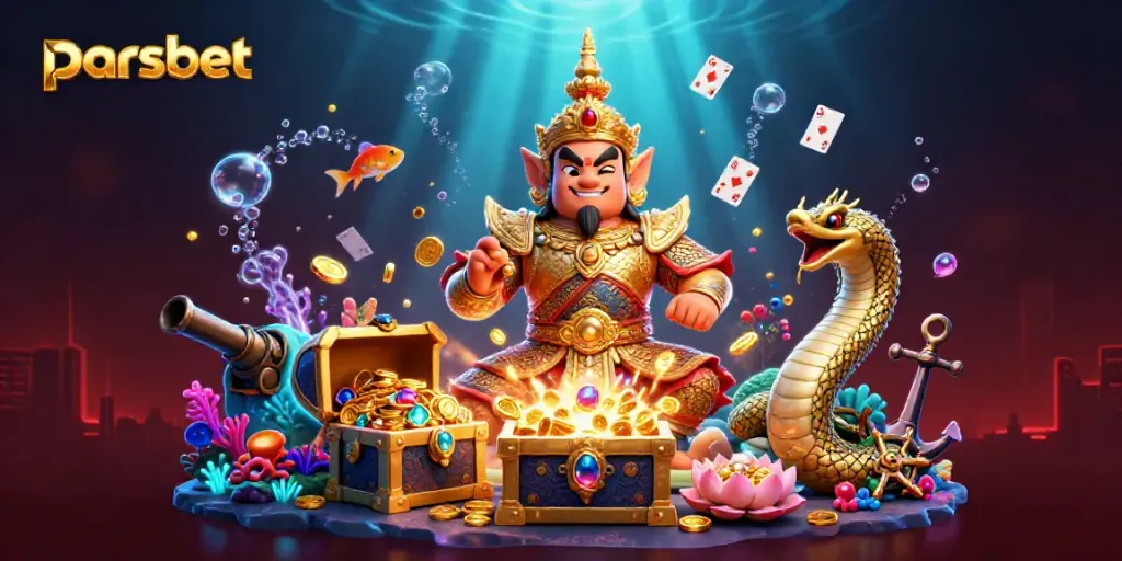 parsbet ile yeni kazançlı slot oyunları deneyimlemek için tasarlanmış ilgi çekici 3D görsel.