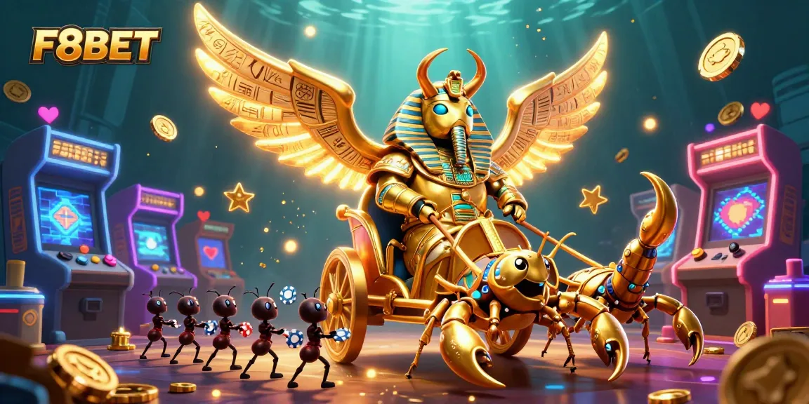 Engage in thrilling gaming at F8BET with dynamic casino elements and colorful characters.
