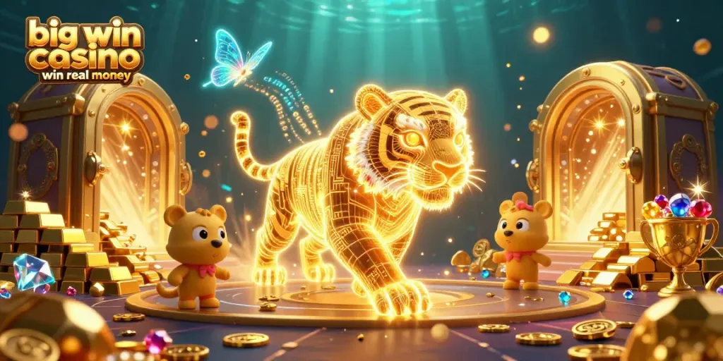 Win big at the big win casino win real money with vibrant golden treasures and dynamic gameplay elements.