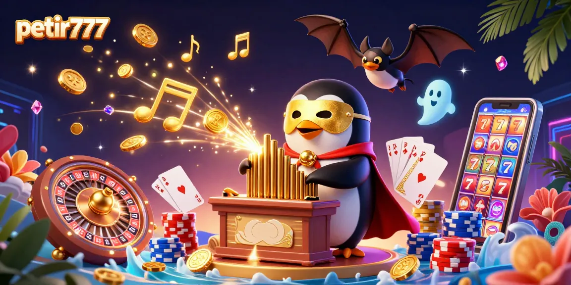 Play exciting games at petir777 while winning golden coins and coins cascading around.
