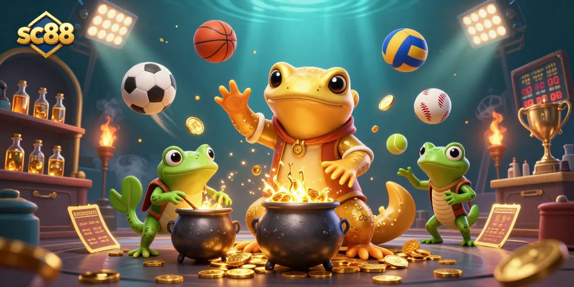 Experience exhilarating gaming action with SC88 as a giant alchemist conjures gold coins!